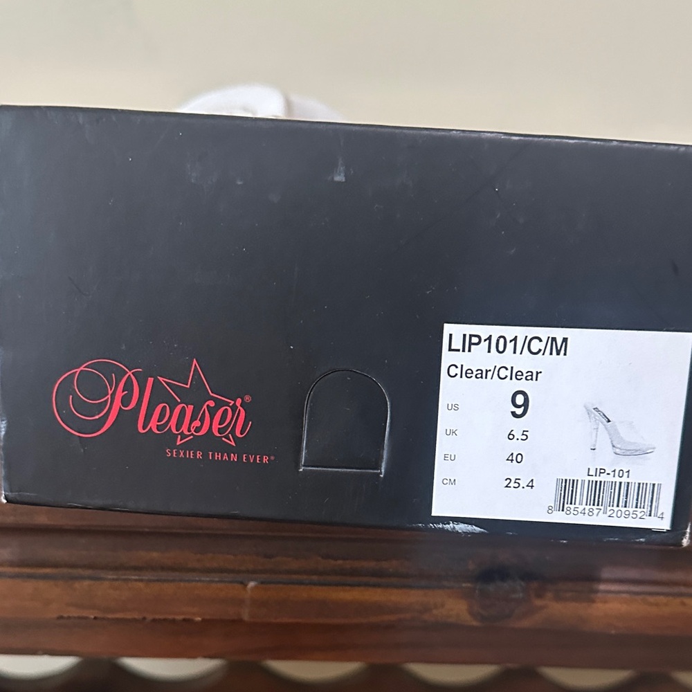 Pleaser Clear Platform Heels